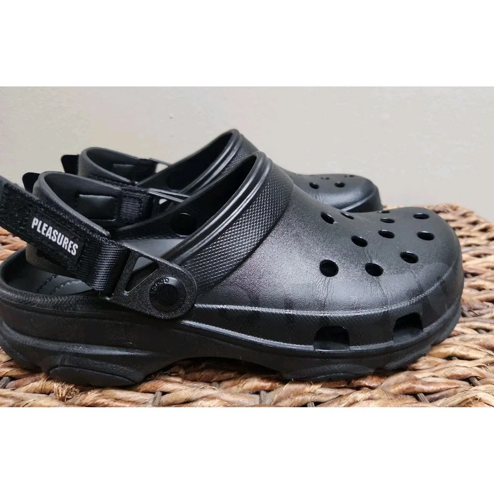 Crocs x Pleasures All Terrain Clog Reflective Black Men's 6 Women's 8